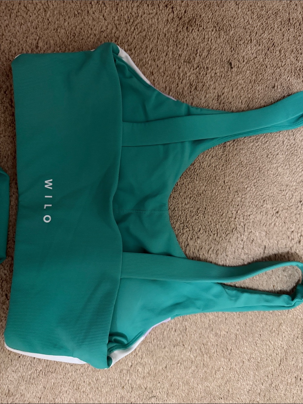 Wildfox Teal, Lavender & White Colorblock Legging Set